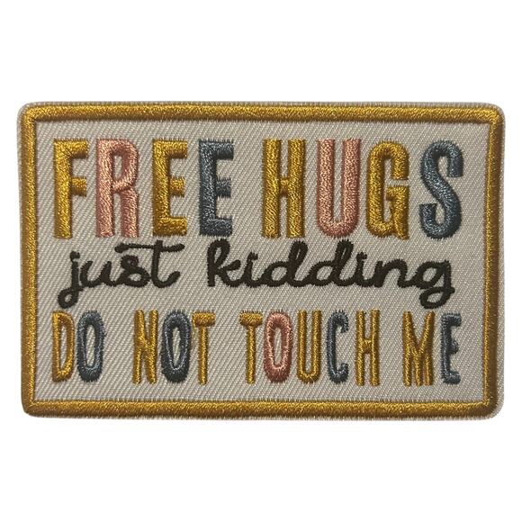 Free Hugs Iron On Patch - Picture 2 of 3